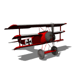 GIF animado (77605) Fokker dr i baron rojo parado