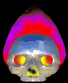 GIF animado (76912) Fuego magico calavera