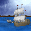 GIF animado (78450) Galeon de vela