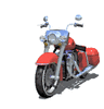 GIF animado (79325) Harley davidson electra glide y su luz