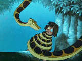 GIF animado (82885) Kaa mowgli