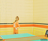 GIF animado (89578) La clase de pingpong mas sexy
