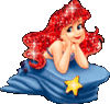 GIF animado (83647) La sirenita glitter
