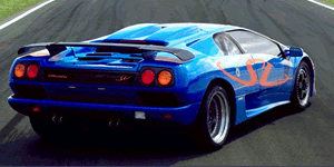 GIF animado (78634) Lamborghini diablo azul
