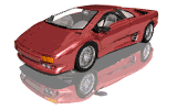 GIF animado (78914) Lamborghini diablo rojo