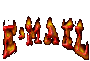 GIF animado (85457) Letras email de fuego