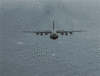 GIF animado (78135) Lockheed c hercules con fuegos artificiales