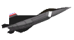 GIF animado (77817) Lockheed martin f raptor negro