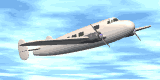 GIF animado (77628) Lockheed model electra en el cielo