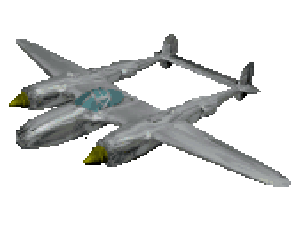GIF animado (77630) Lockheed p lightning pixelado