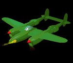 GIF animado (77631) Lockheed p lightning verde