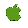 GIF animado (75919) Logo apple verde