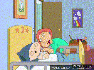 GIF animado (87212) Lois vomita en stewie