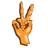 GIF animado (86404) Mano paz