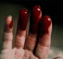 Imagen GIF de Mano sangre animado