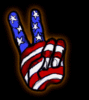 GIF animado (86408) Mano victoria americana