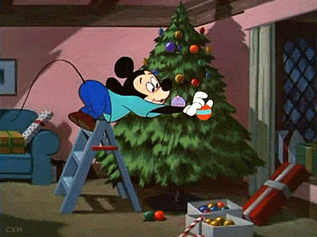 GIF animado (84178) Mickey mouse arbol navidad