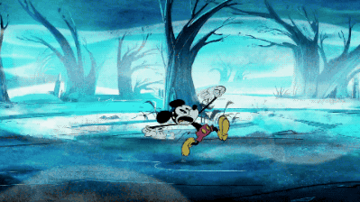 GIF animado (83977) Mickey mouse asustado
