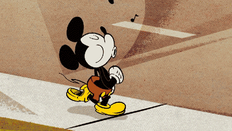 GIF animado (83955) Mickey silbando
