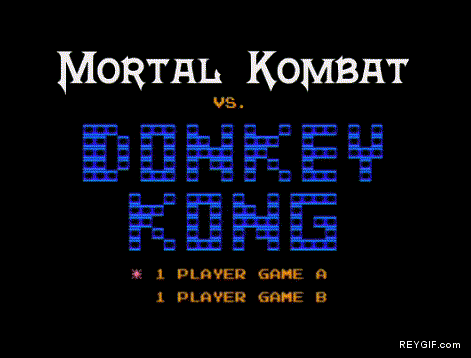 GIF animado (86713) Mortal kombat vs donkey kong