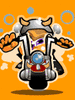 GIF animado (79317) Moto chopper de dibujos
