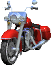 GIF animado (79370) Motocicleta chopper con luz