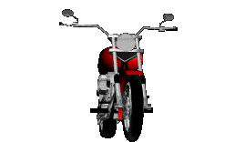 GIF animado (79372) Motocicleta custom girando