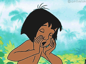 GIF animado (82890) Mowgli aullando