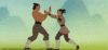 GIF animado (83071) Mulan li shang luchando