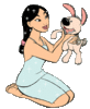 GIF animado (83077) Mulan perro