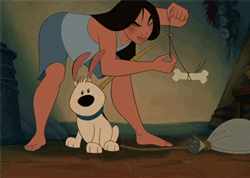 GIF animado (83078) Mulan perro