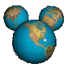 GIF animado (80640) Mundo forma mickey mouse
