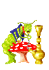 GIF animado (81676) Oruga fumadora