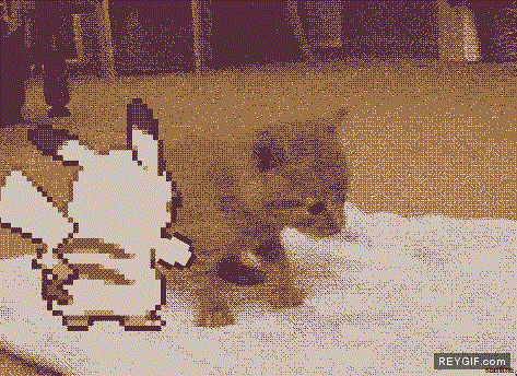 GIF animado (86592) Pikachu attacks