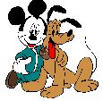 GIF animado (84483) Pluto mickey mouse
