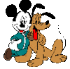 GIF animado (84483) Pluto mickey mouse