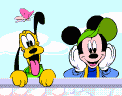 GIF animado (84484) Pluto mickey mouse