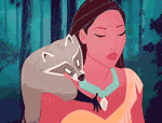 GIF animado (83392) Pocahontas amigos