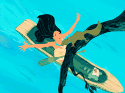 GIF animado (83393) Pocahontas canoa