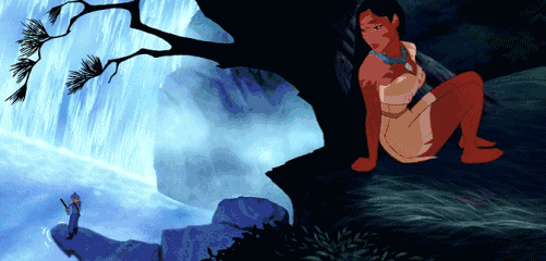GIF animado (83395) Pocahontas escondida