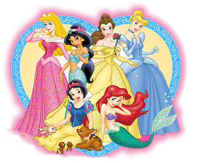 GIF animado (84564) Princesas disney corazon