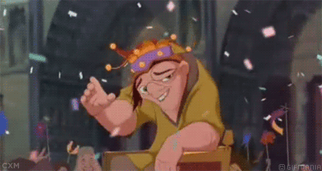 GIF animado (82822) Quasimodo rey bufon