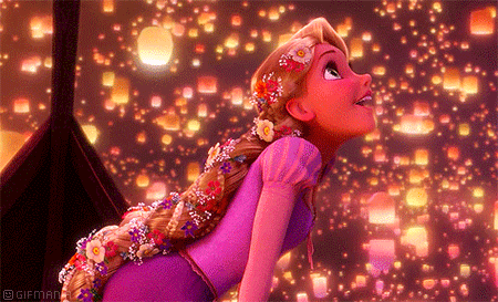 GIF animado (82576) Rapunzel farolillos