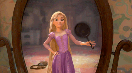 GIF animado (82593) Rapunzel sarten