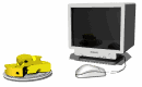 GIF animado (76213) Raton ordenador queso