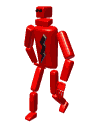 GIF animado (76558) Robot rojo