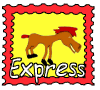 GIF animado (85563) Sello de correos con caballo