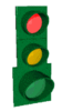 GIF animado (79097) Semaforo poniendose en rojo