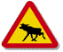 GIF animado (79451) Senal peligro paso animales