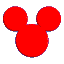 GIF animado (84303) Silueta mickey mouse